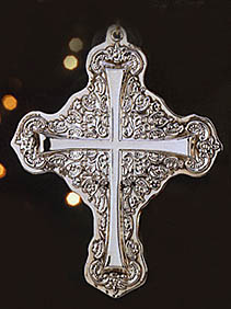 1999 Wallace Annual Cross Sterling Ornament image