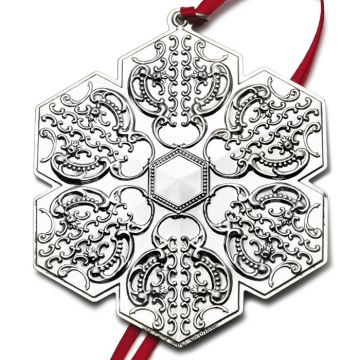 2010 Wallace Grande Baroque Snowflake Sterling Ornament image
