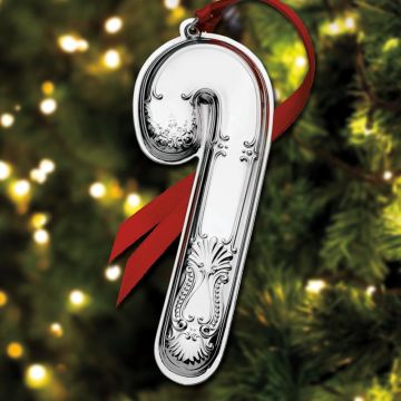 2019 Wallace Candy Cane 12th Edition Sterling Ornament image