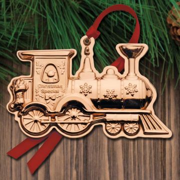 2020 Wallace Vintage Toy Train 2nd Edition Copper Ornament image