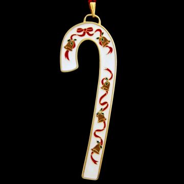 2000 Wallace Candy Cane Goldplate Ornament image