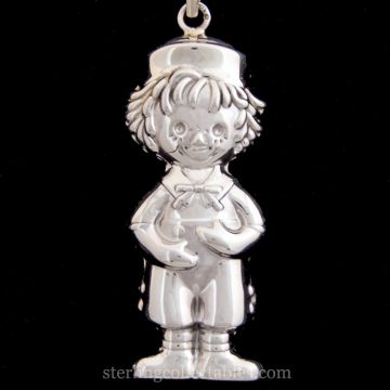 Windsor Park Raggedy Andy Large Sterling Ornament image