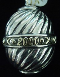 2000 David Yurman Millenium Sterling  Bell Ornament image