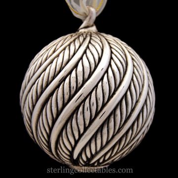 2002 David Yurman Undated Ball Sterling Ornament image